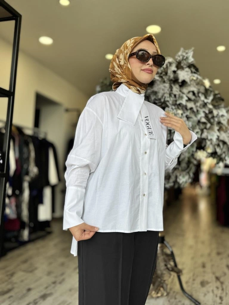 Kahma Vogue Beyaz Gömlek