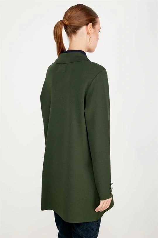 Kruvaze Yaka Rayon Ceket/Hırka HRK21464