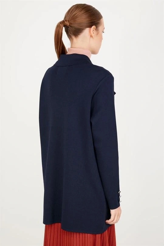 Kruvaze Yaka Rayon Ceket/Hırka HRK21464