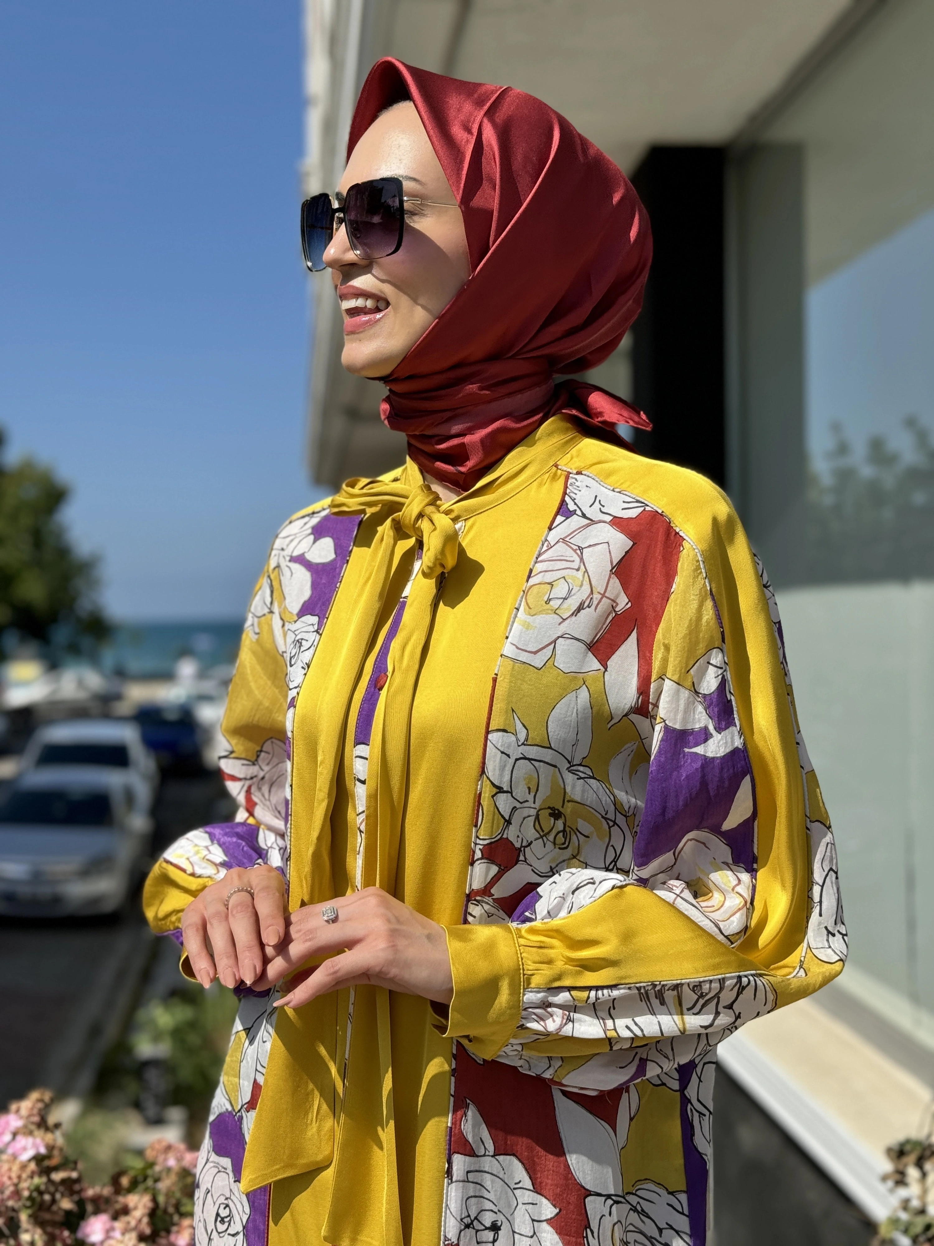 Lisa Desenli Elbise 3078