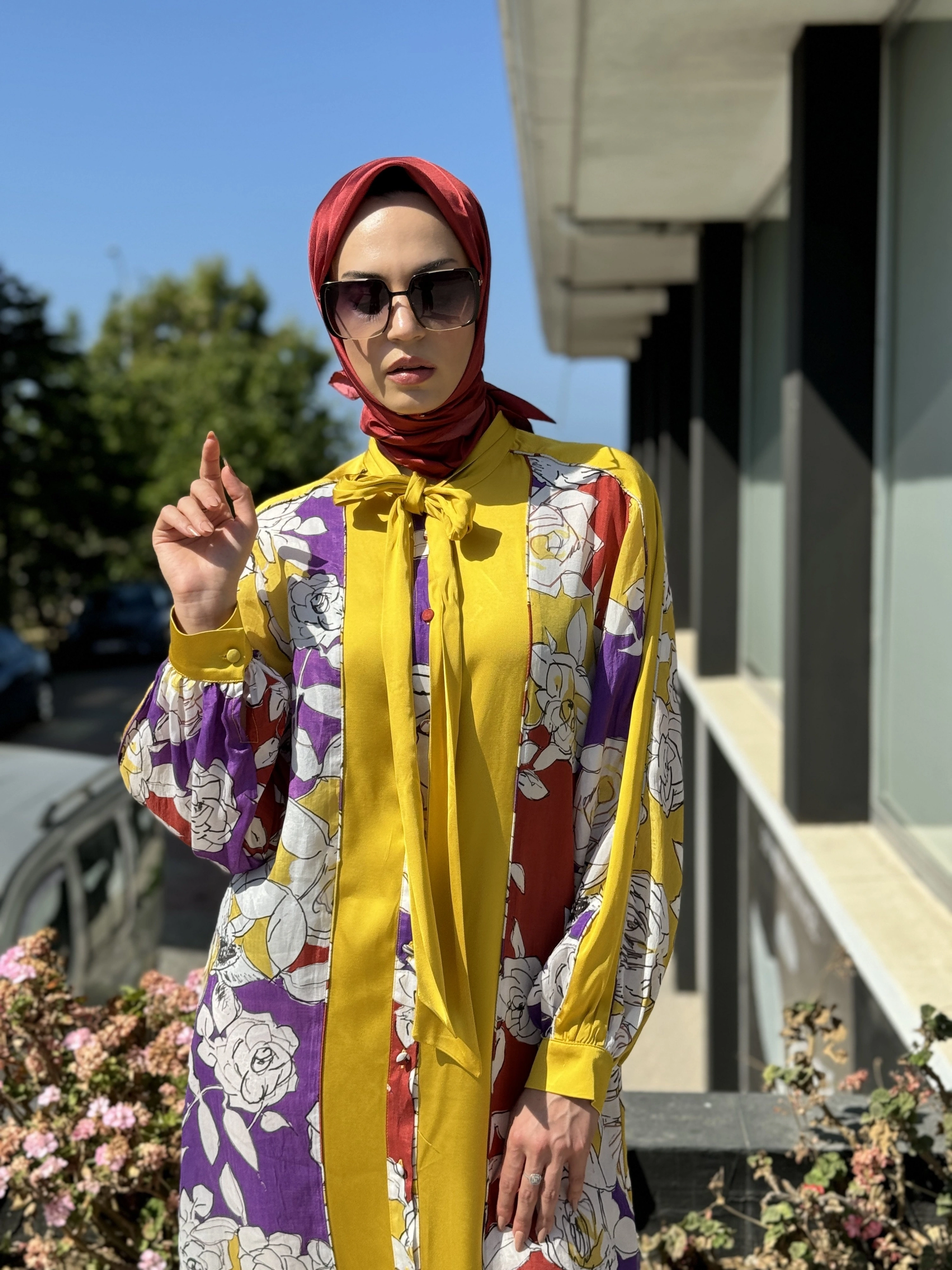 Lisa Desenli Elbise 3078