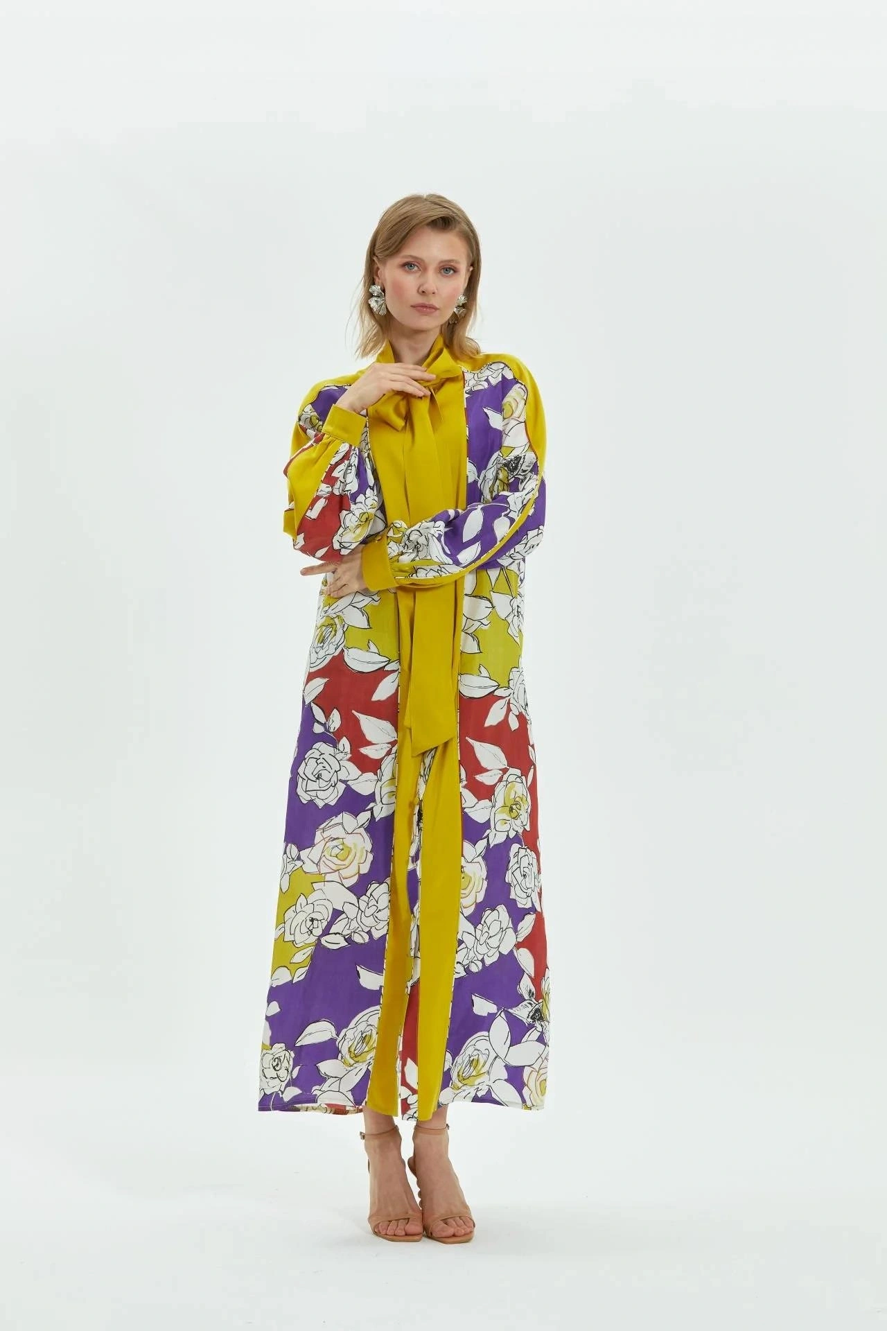 Lisa Desenli Elbise 3078