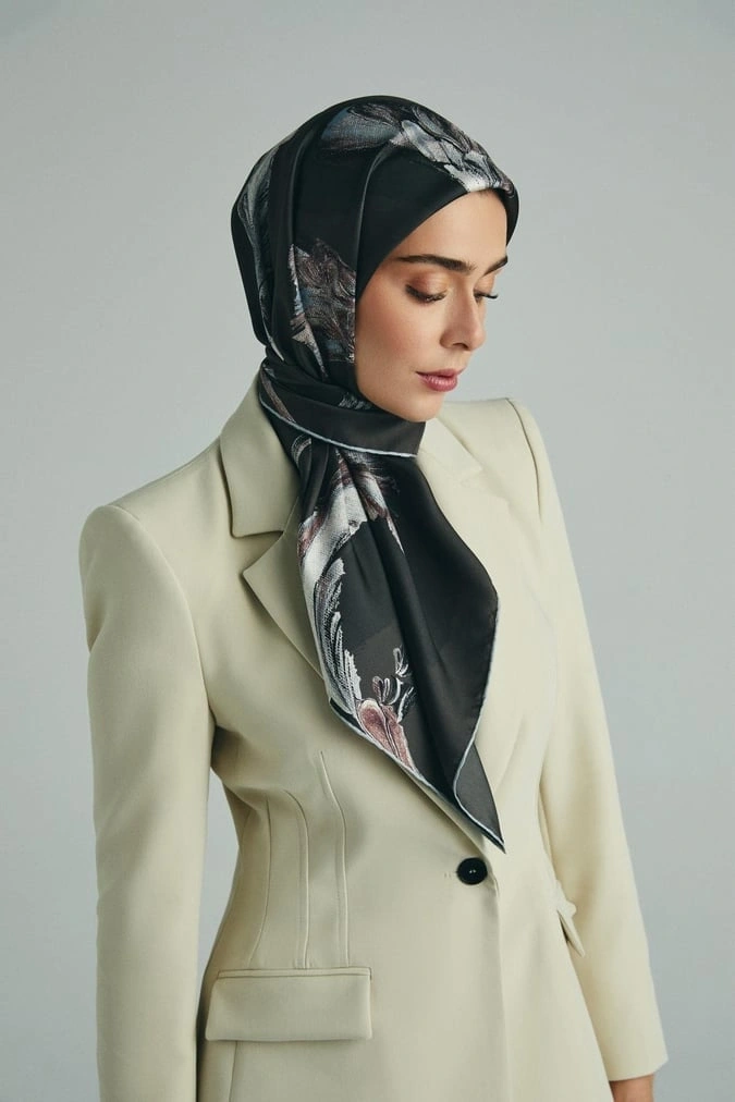 Maisa Ani 90X90 Twil İpek Eşarp