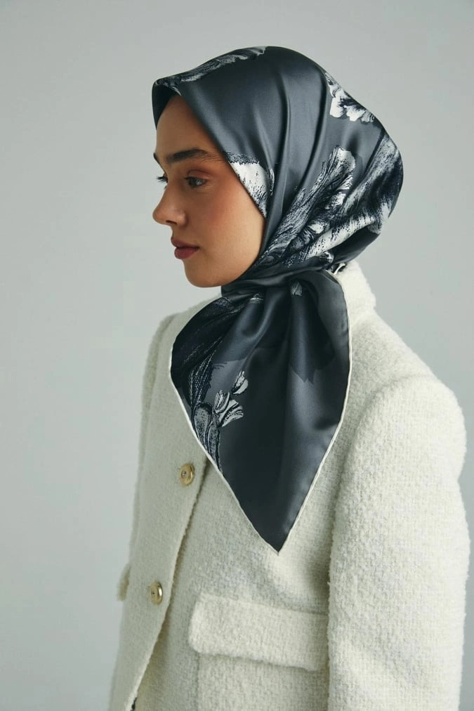 Maisa Ani 90X90 Twil İpek Eşarp