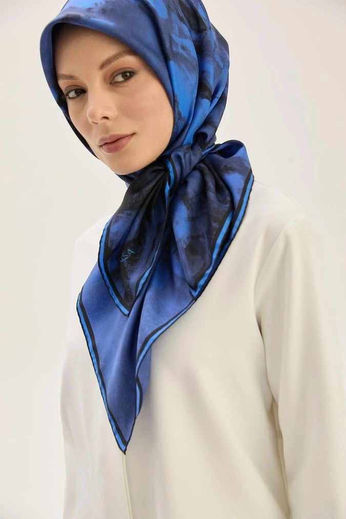 Maisa Benne 90X90 Twil İpek Eşarp