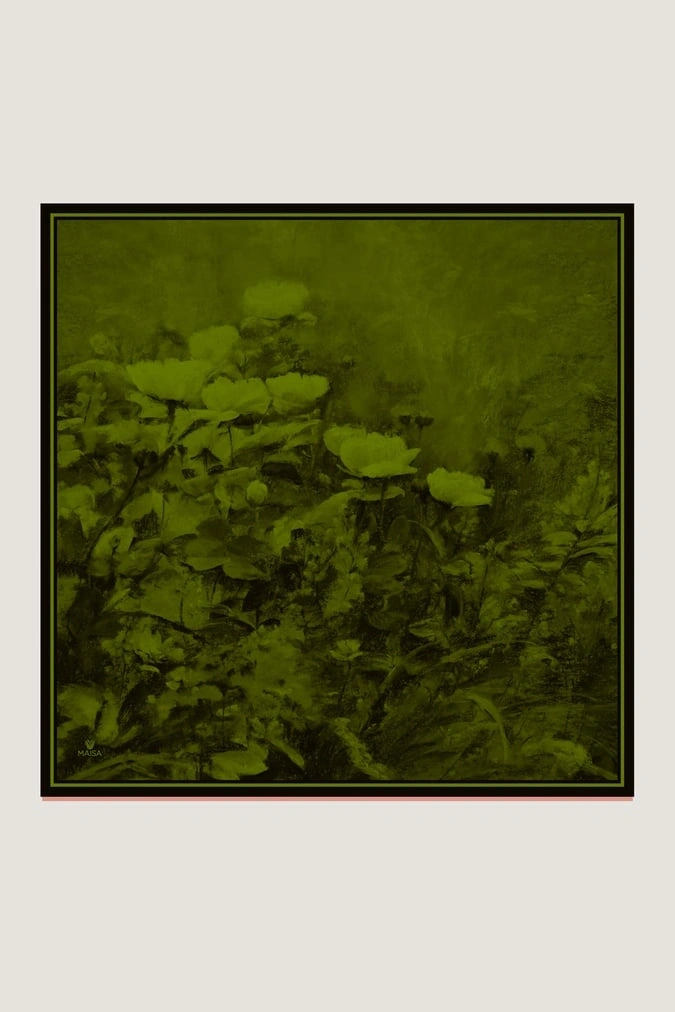 Maisa Benne 90X90 Twil İpek Eşarp