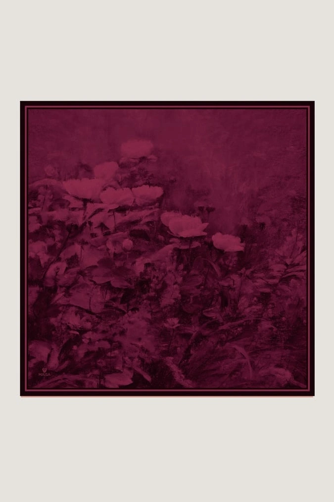 Maisa Benne 90X90 Twil İpek Eşarp