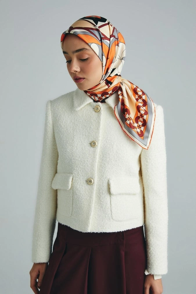 Maisa Rana 90X90 Twil İpek Eşarp