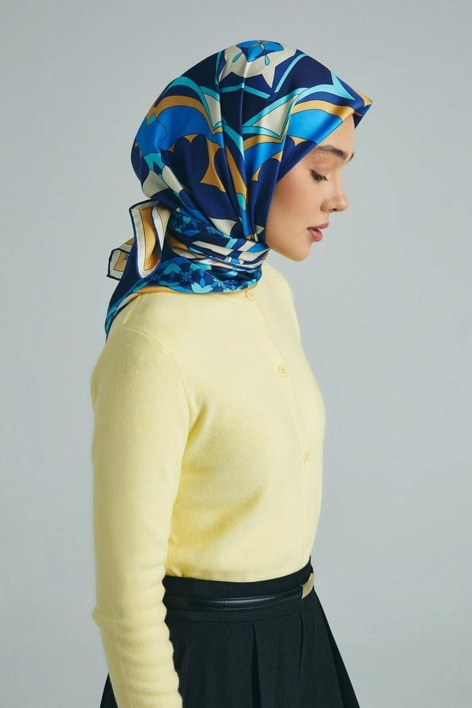 Maisa Rana 90X90 Twil İpek Eşarp