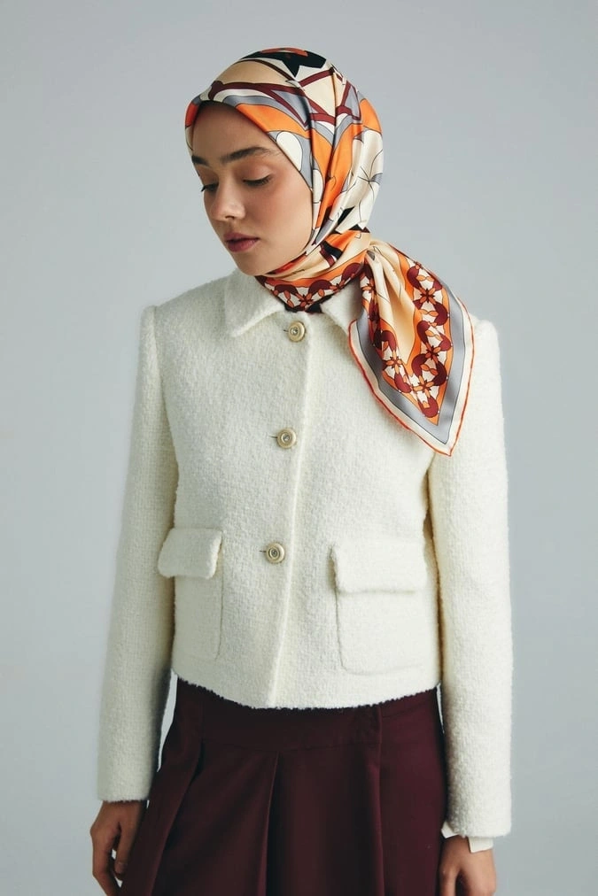 Maisa Rana 90X90 Twil İpek Eşarp