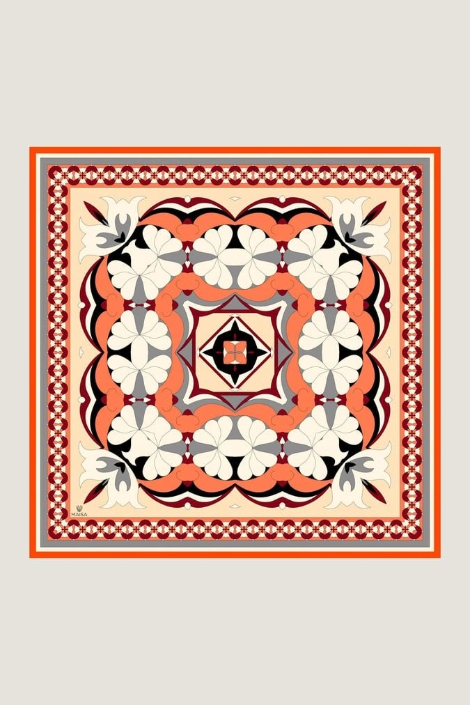 Maisa Rana 90X90 Twil İpek Eşarp