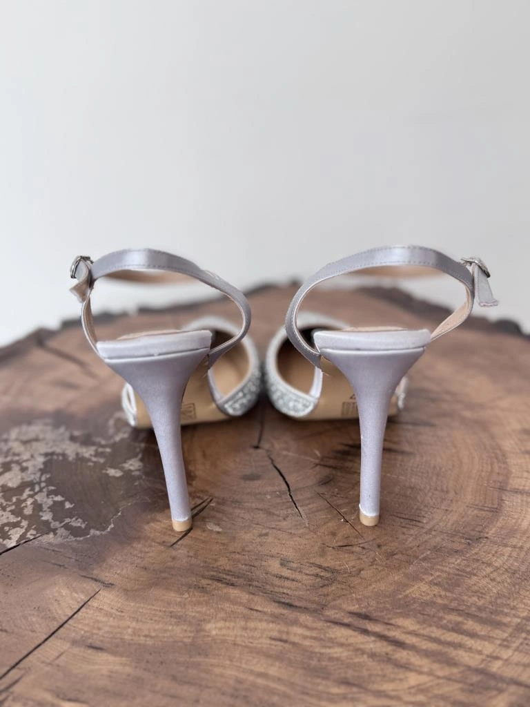 Majensia Taşlı Saten Abiye Ayakkabı 155226