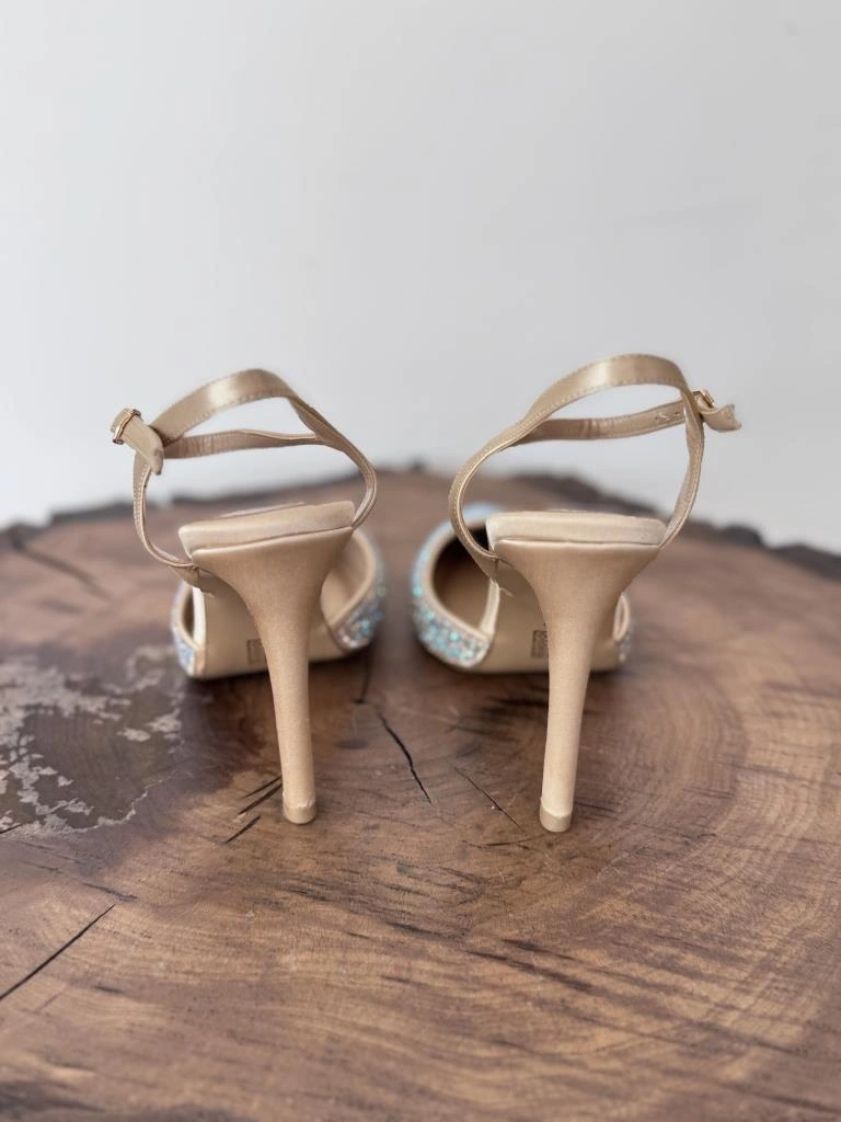 Majensia Taşlı Saten Abiye Ayakkabı 155226