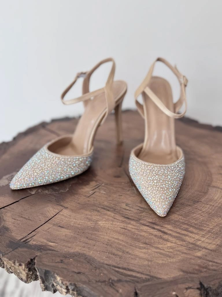 Majensia Taşlı Saten Abiye Ayakkabı 155226