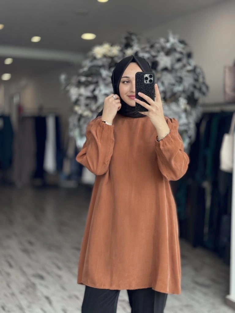 Misswhence Basic Cupra İpek Tunik 37025