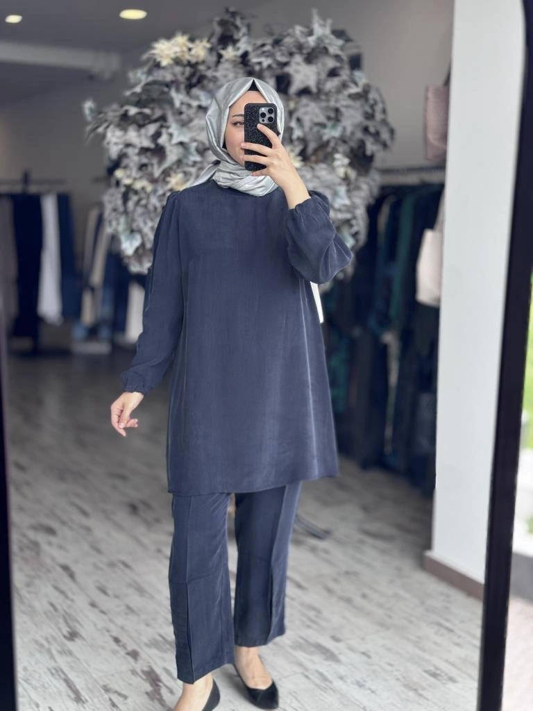 Misswhence Basic Cupra İpek Tunik 37025