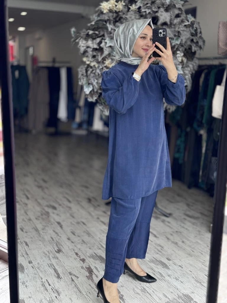 Misswhence Basic Cupra İpek Tunik 37025