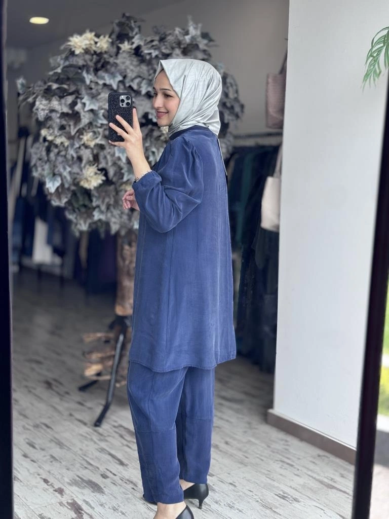 Misswhence Basic Cupra İpek Tunik 37025