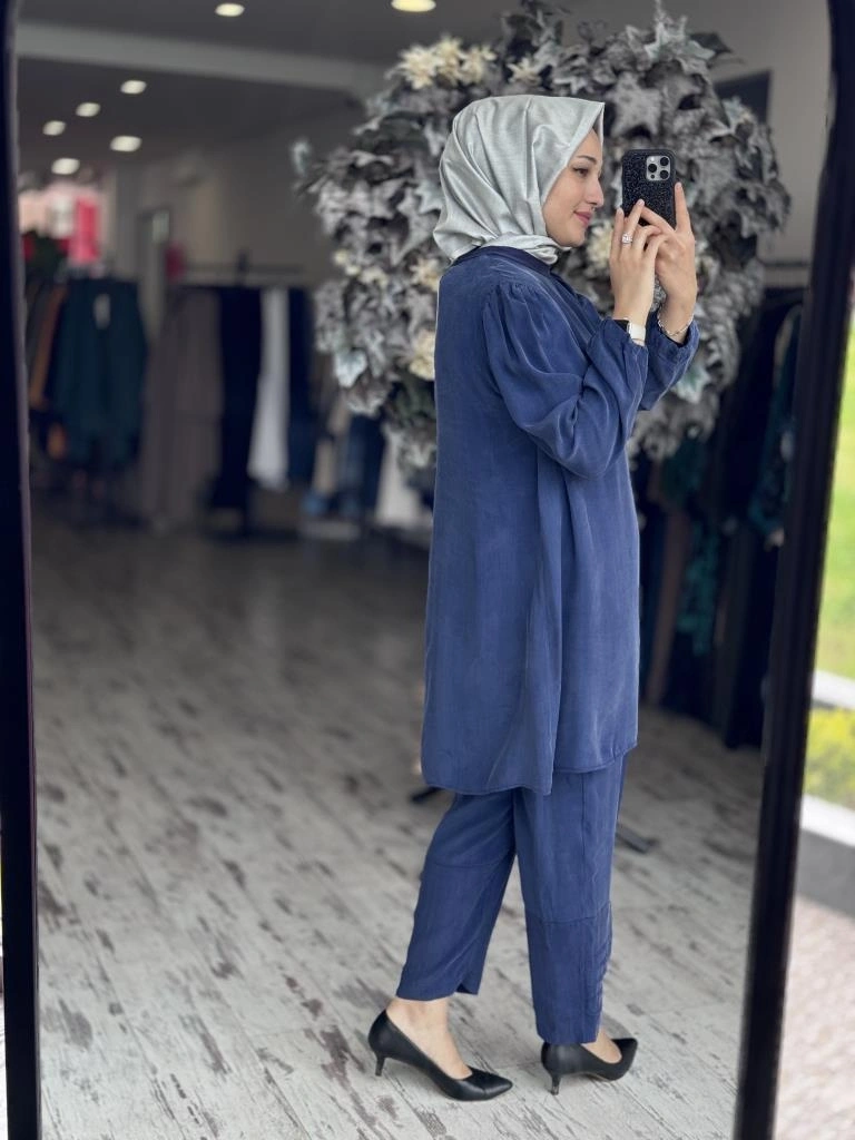 Misswhence Basic Cupra İpek Tunik 37025