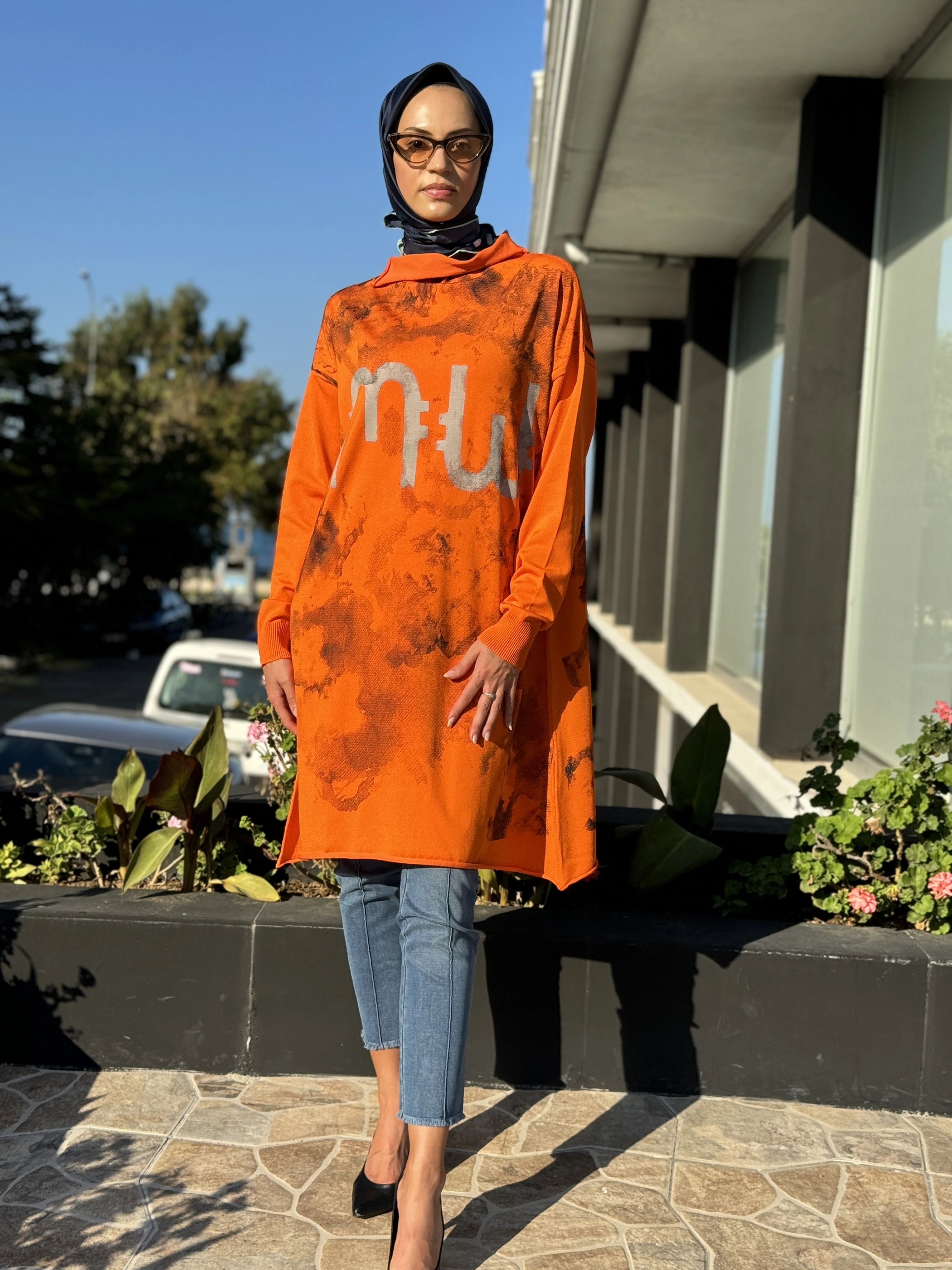 Misswhence Baskılı Triko Tunik 36021