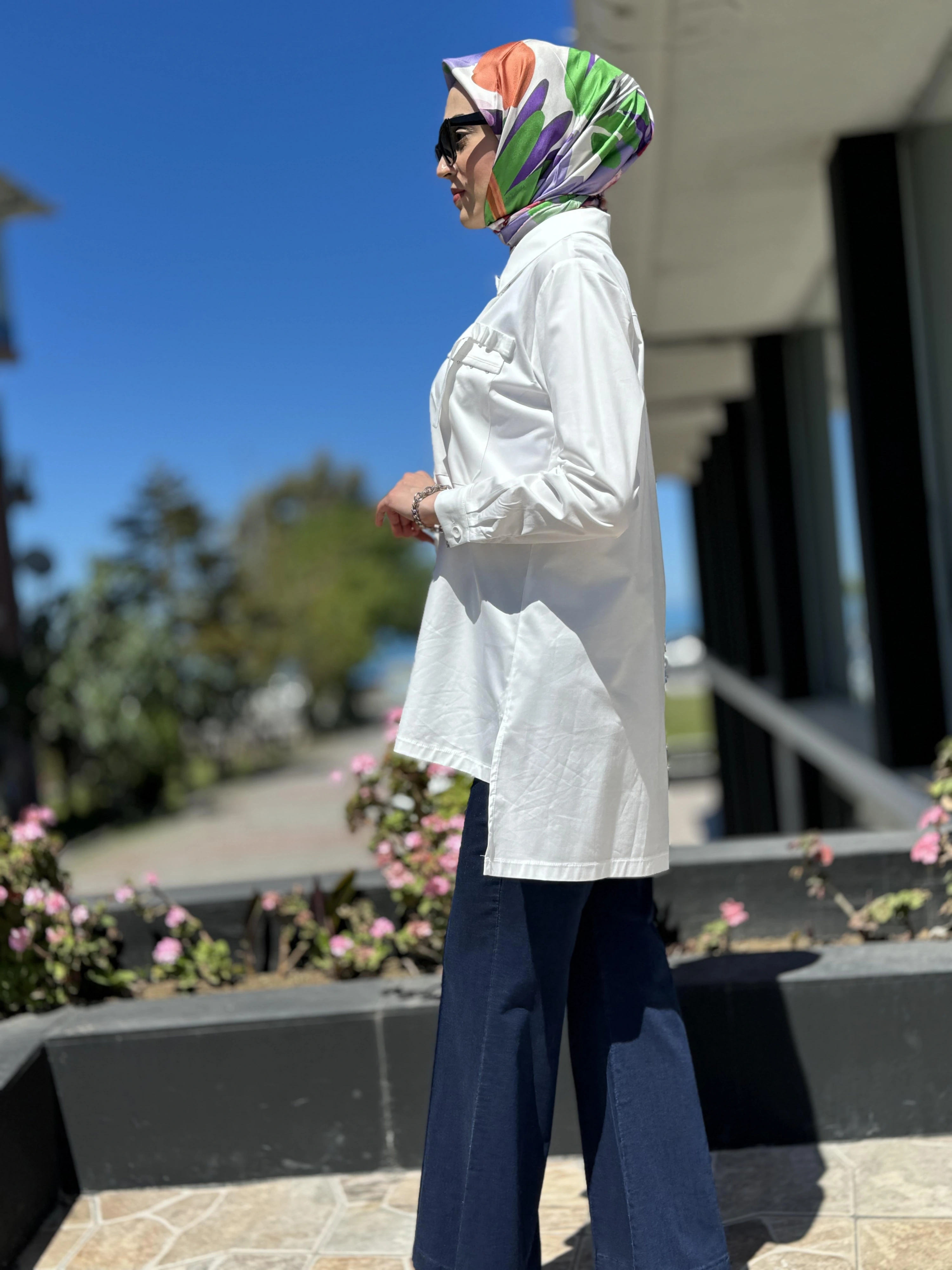 Misswhence Cep Detaylı Poplin Gömlek 35314