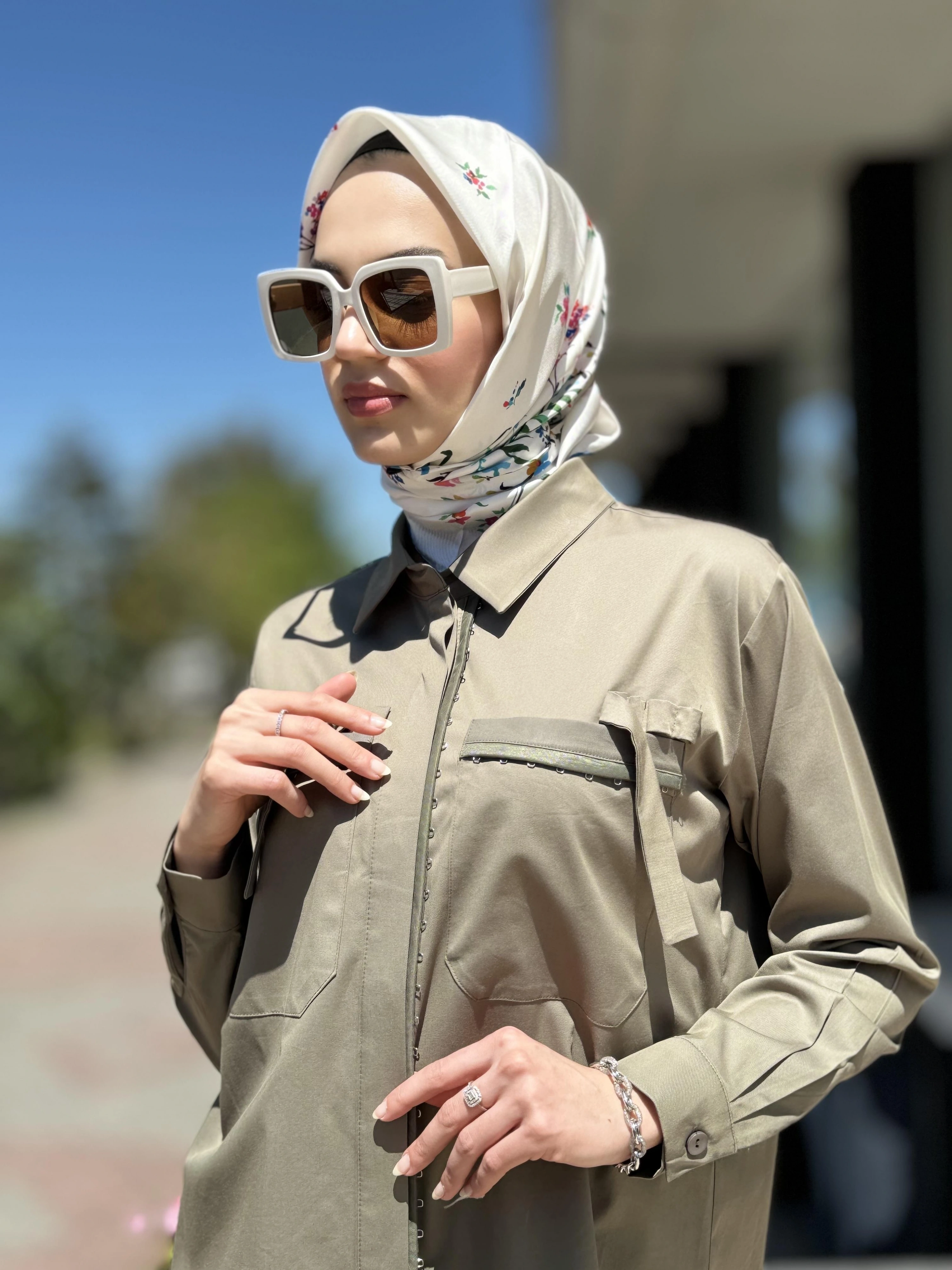 Misswhence Cep Detaylı Poplin Gömlek 35314