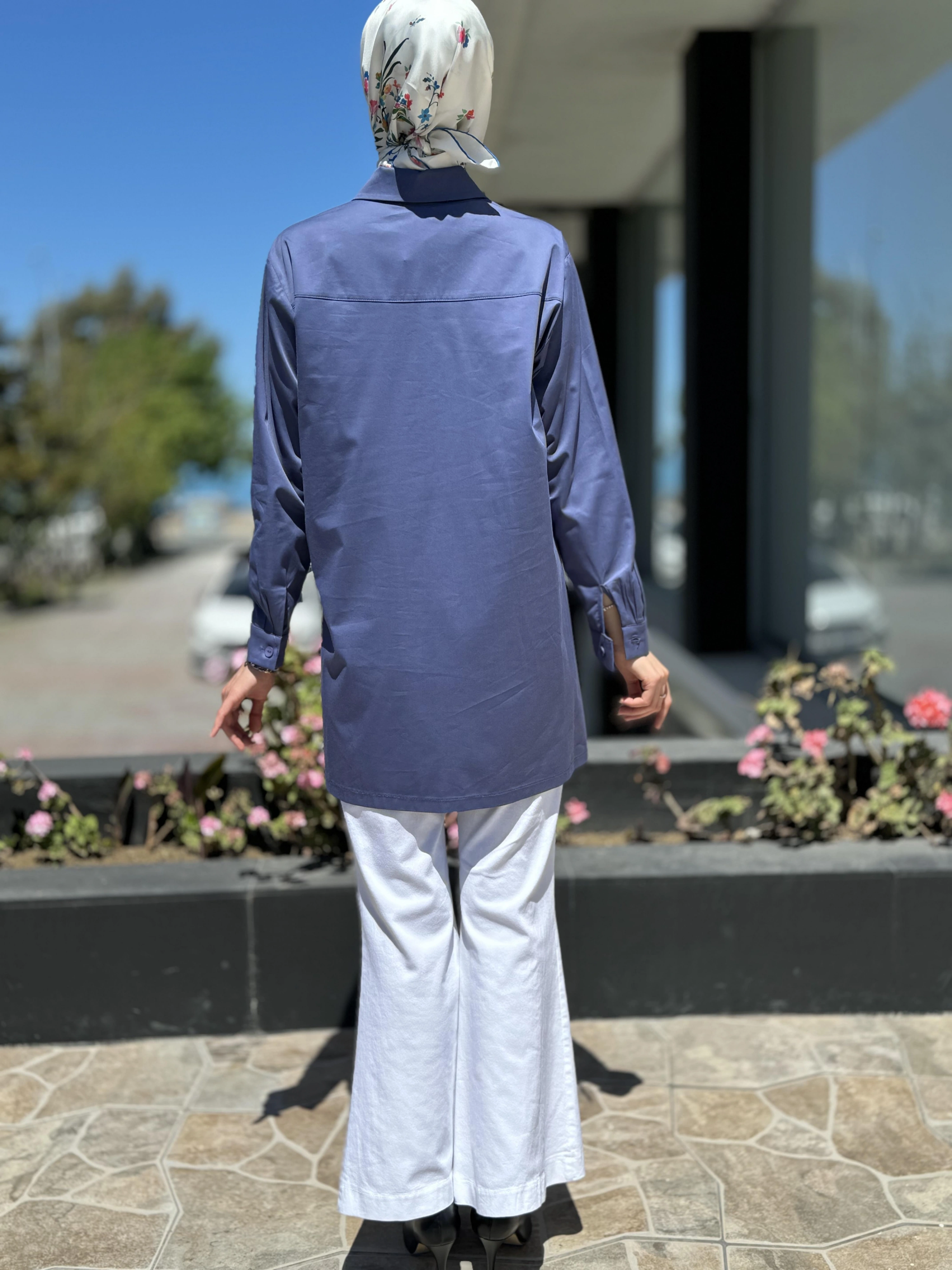 Misswhence Cep Detaylı Poplin Gömlek 35314