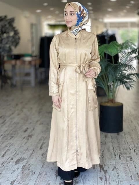 Misswhence Chanel Keten Bej Pardesü 33513