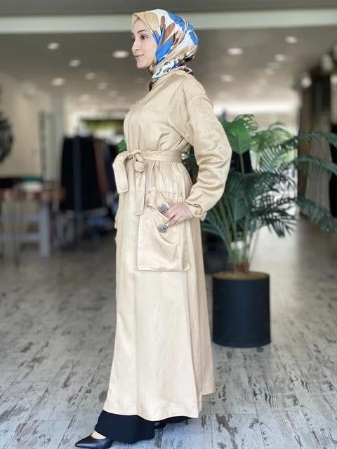 Misswhence Chanel Keten Bej Pardesü 33513