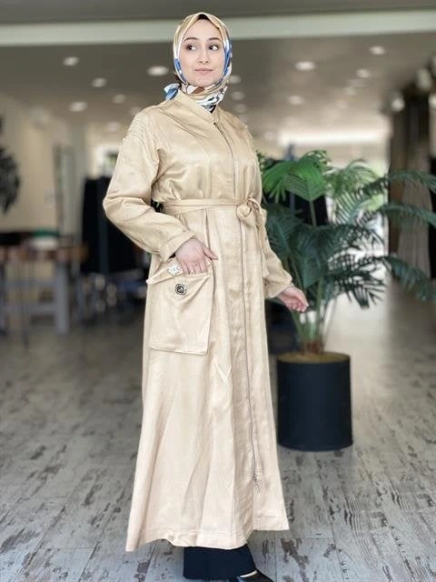 Misswhence Chanel Keten Bej Pardesü 33513