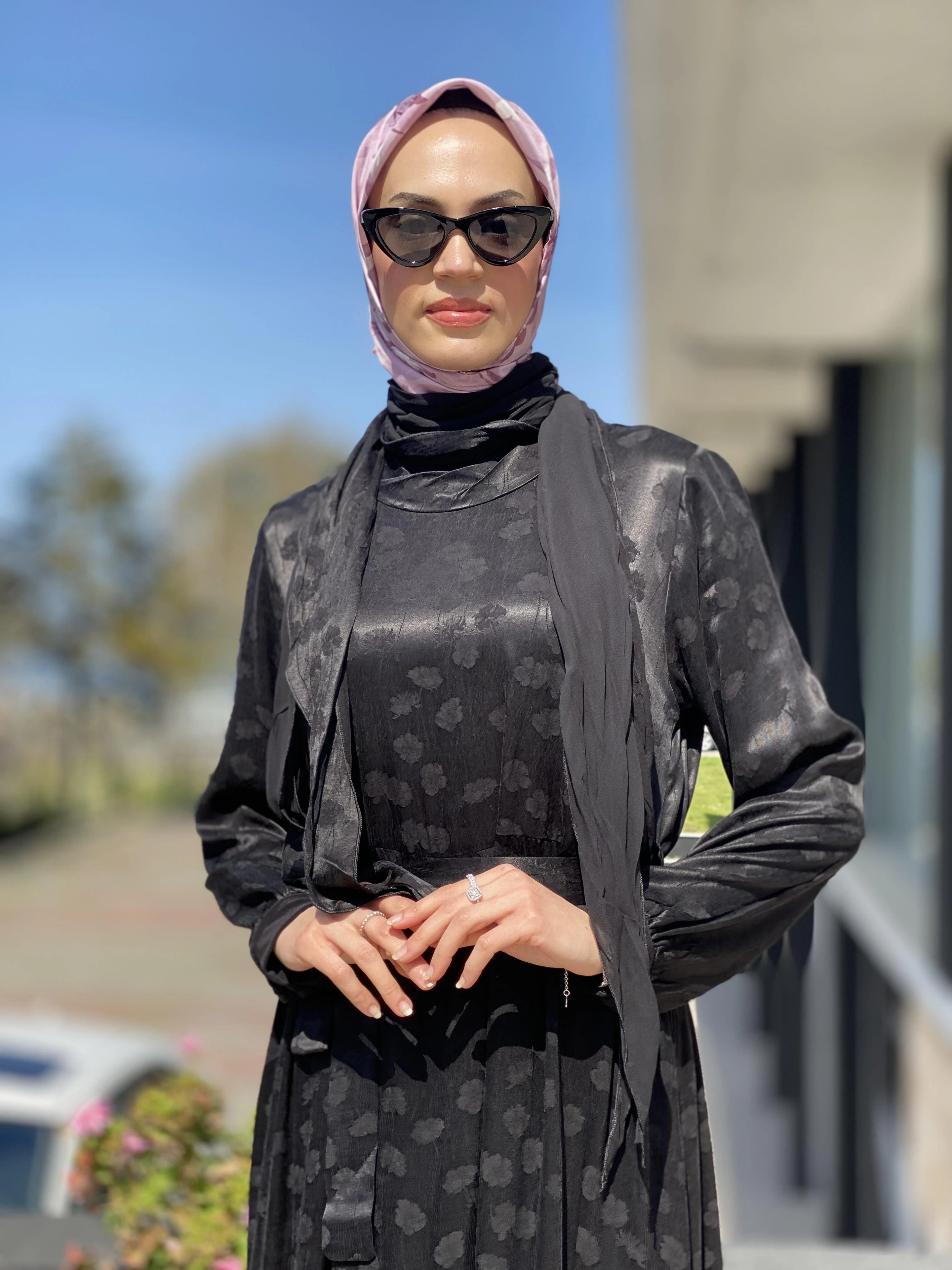 Misswhence Desenli İpek Elbise 35808