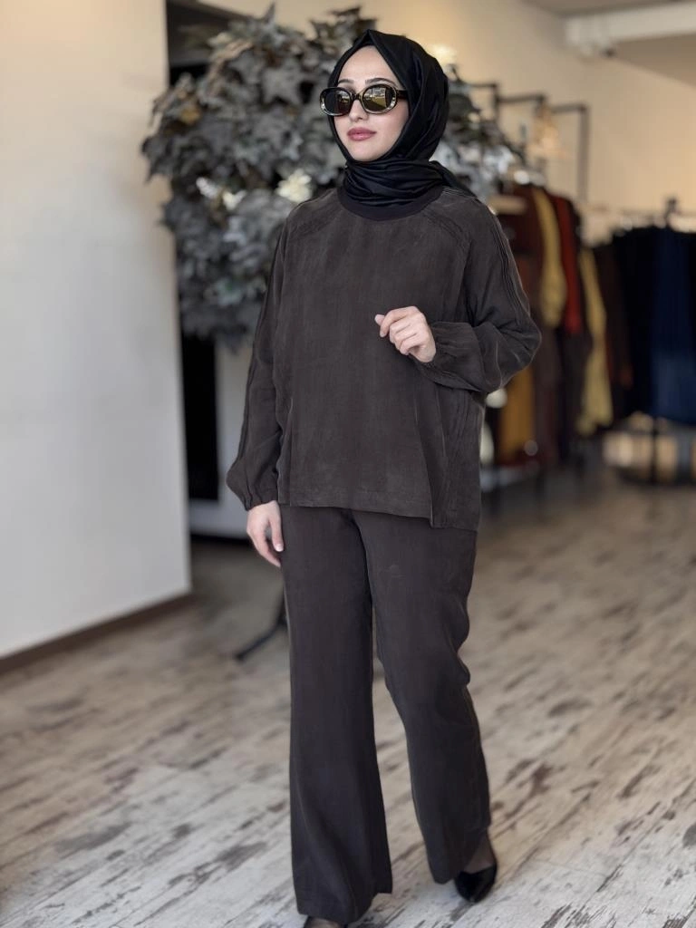 Misswhence Drape Detaylı Basic Bluz 37004
