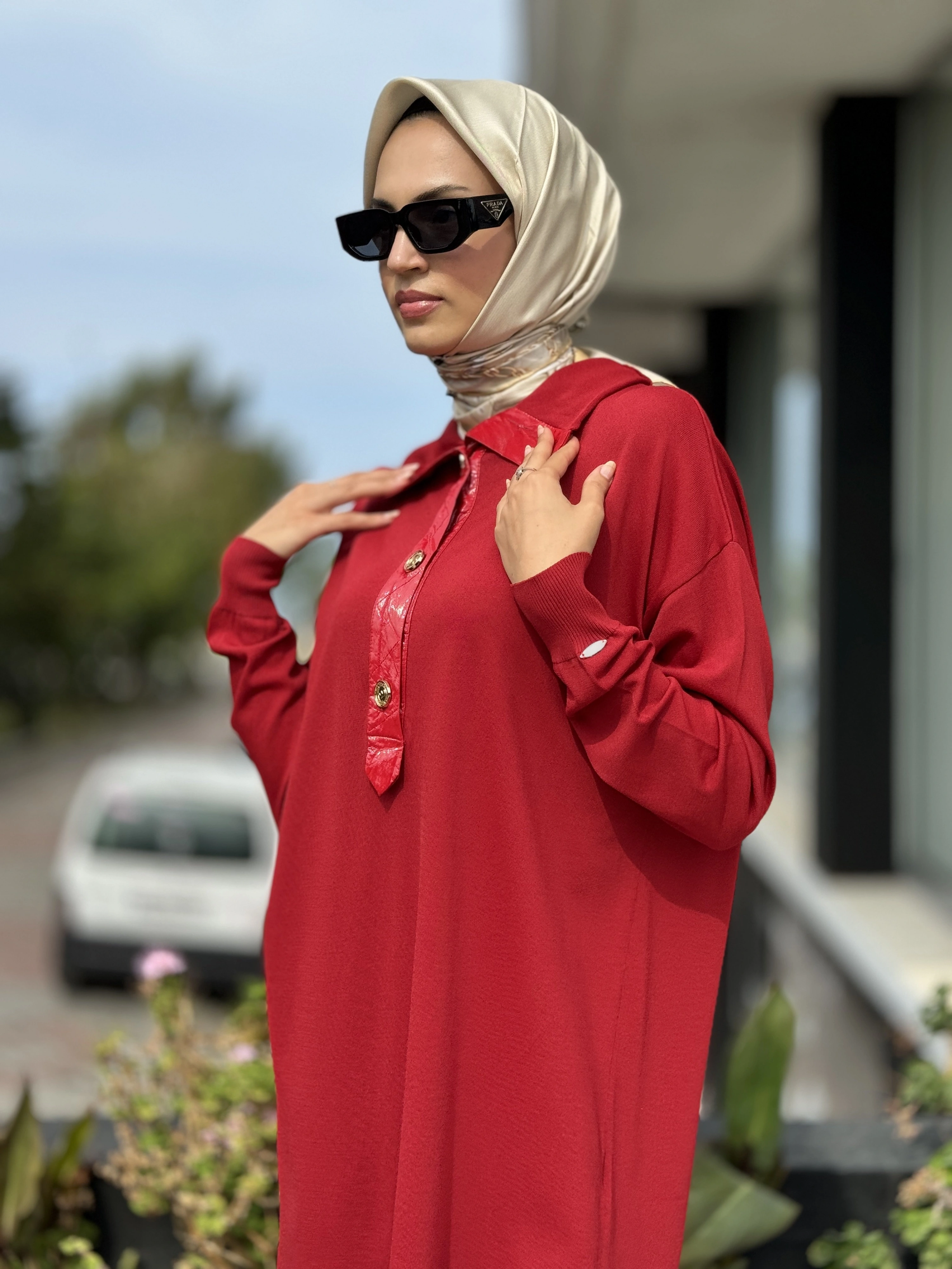 Misswhence Düğmeli Triko Tunik 36016