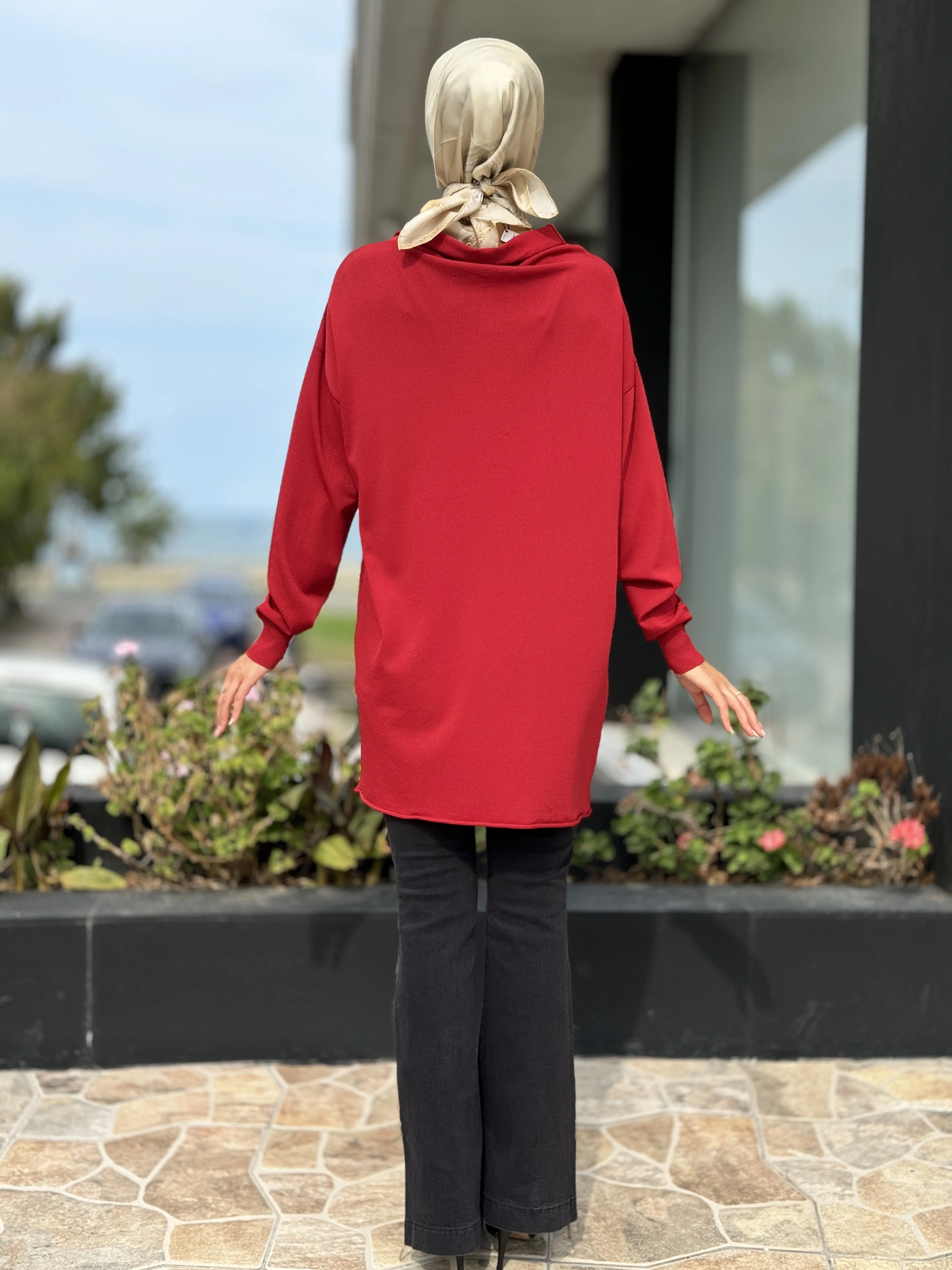 Misswhence Düğmeli Triko Tunik 36016