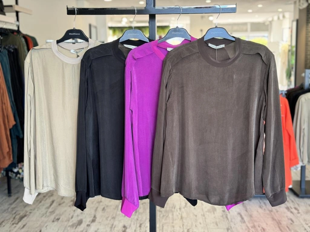 Misswhence Etek Üstü Cupra İpek Bluz 35004D