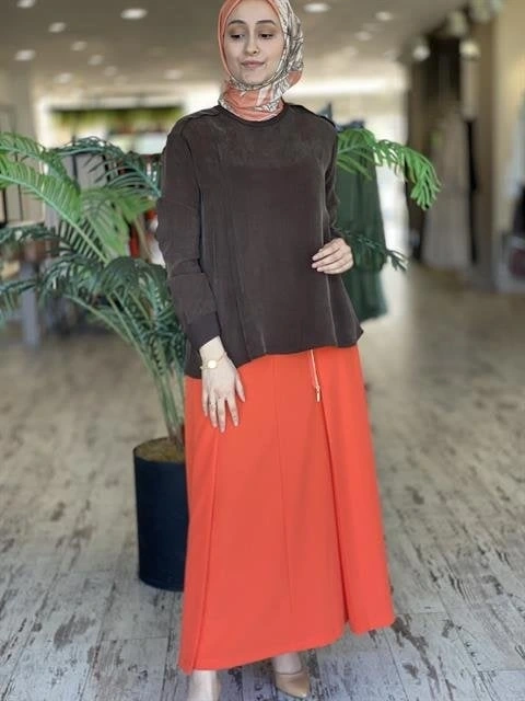 Misswhence Fermuar Detaylı Etek 33905