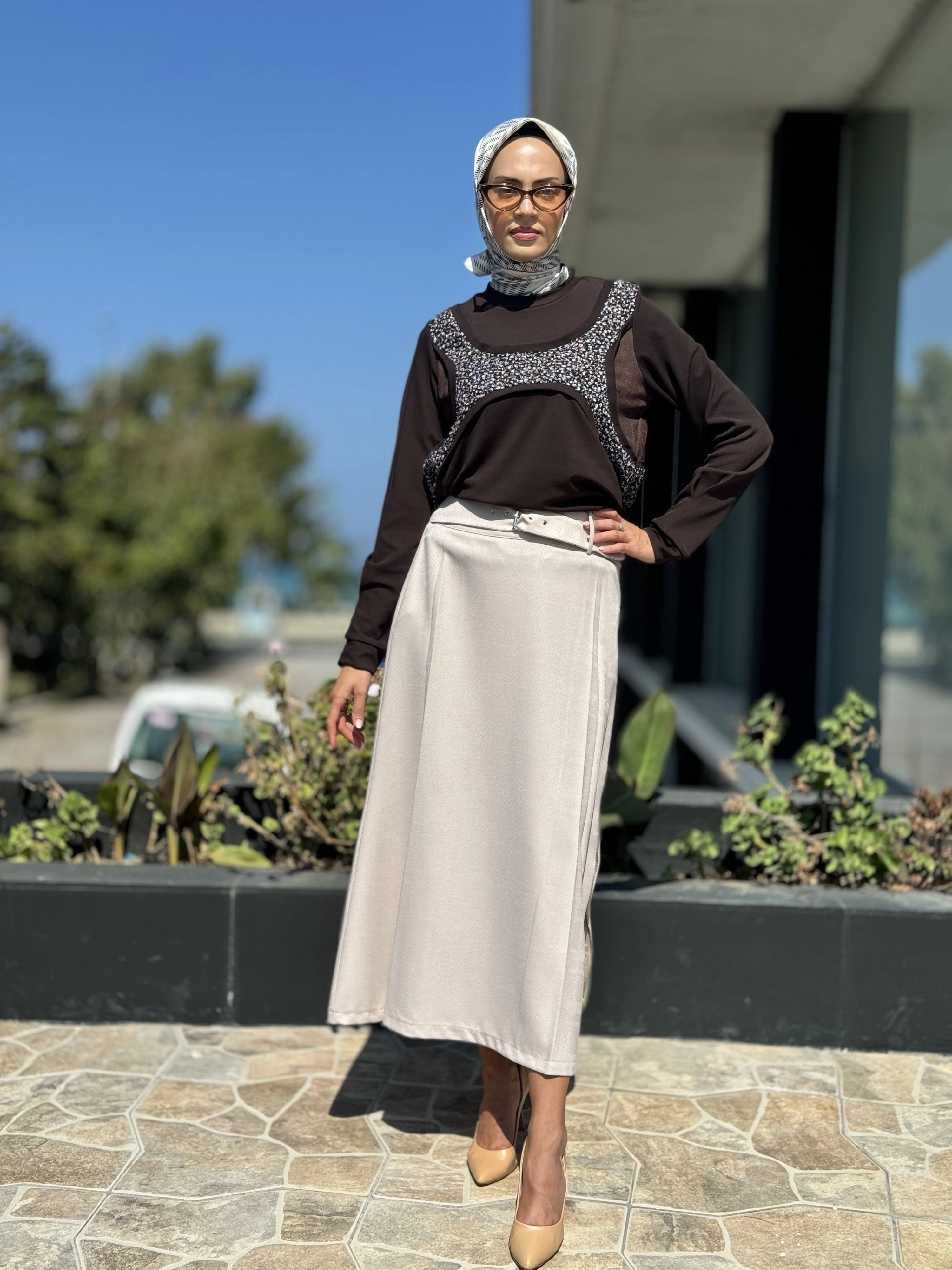 Misswhence Fermuar Detaylı Etek 36904