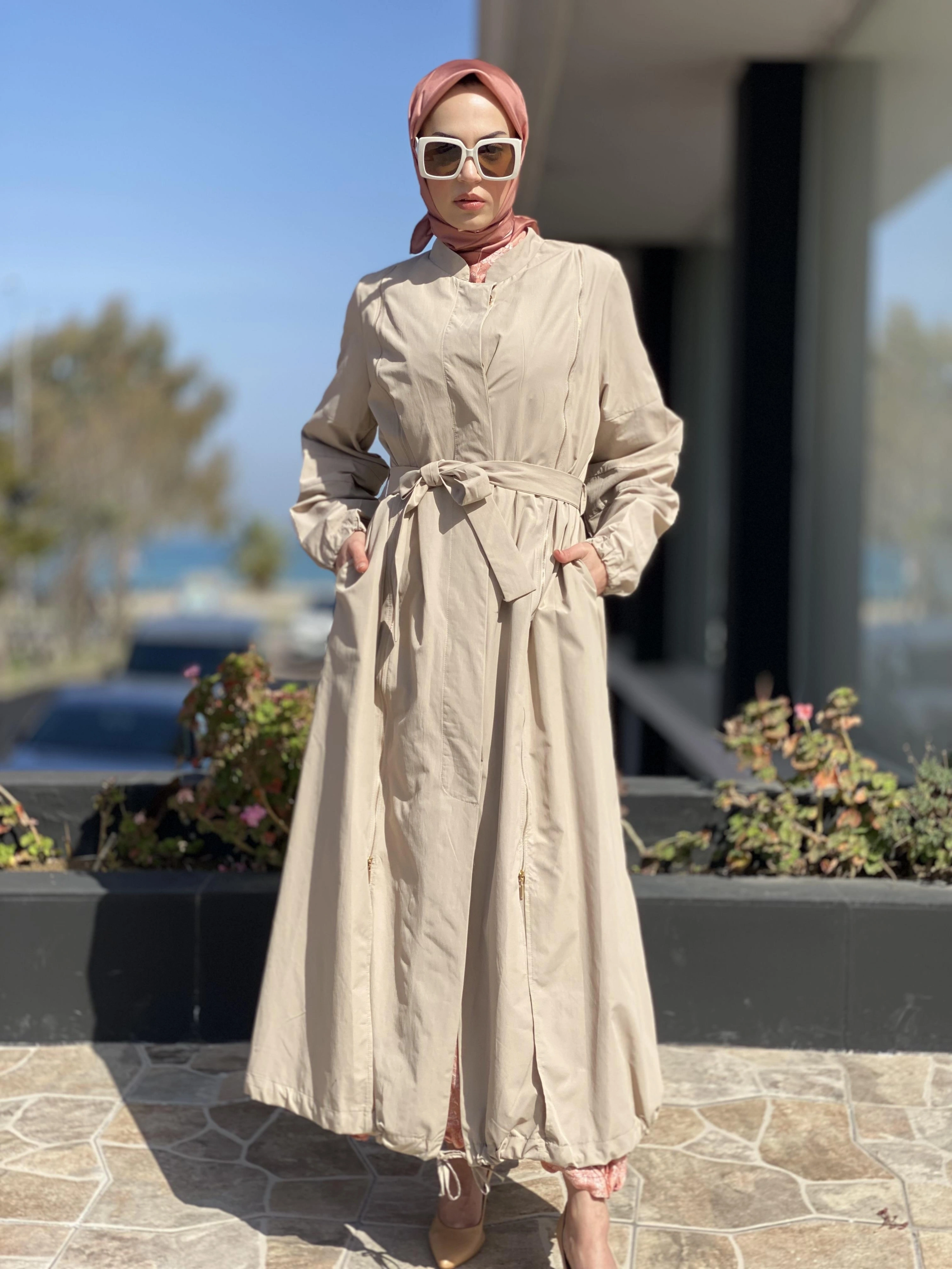 Misswhence Fermuar Detaylı Trenchkot 35503