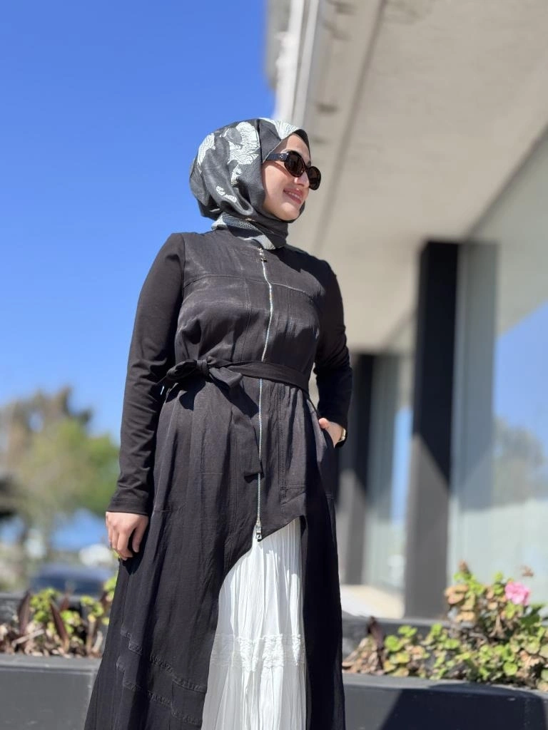 Misswhence İkili Chanel Keten Elbise 37806