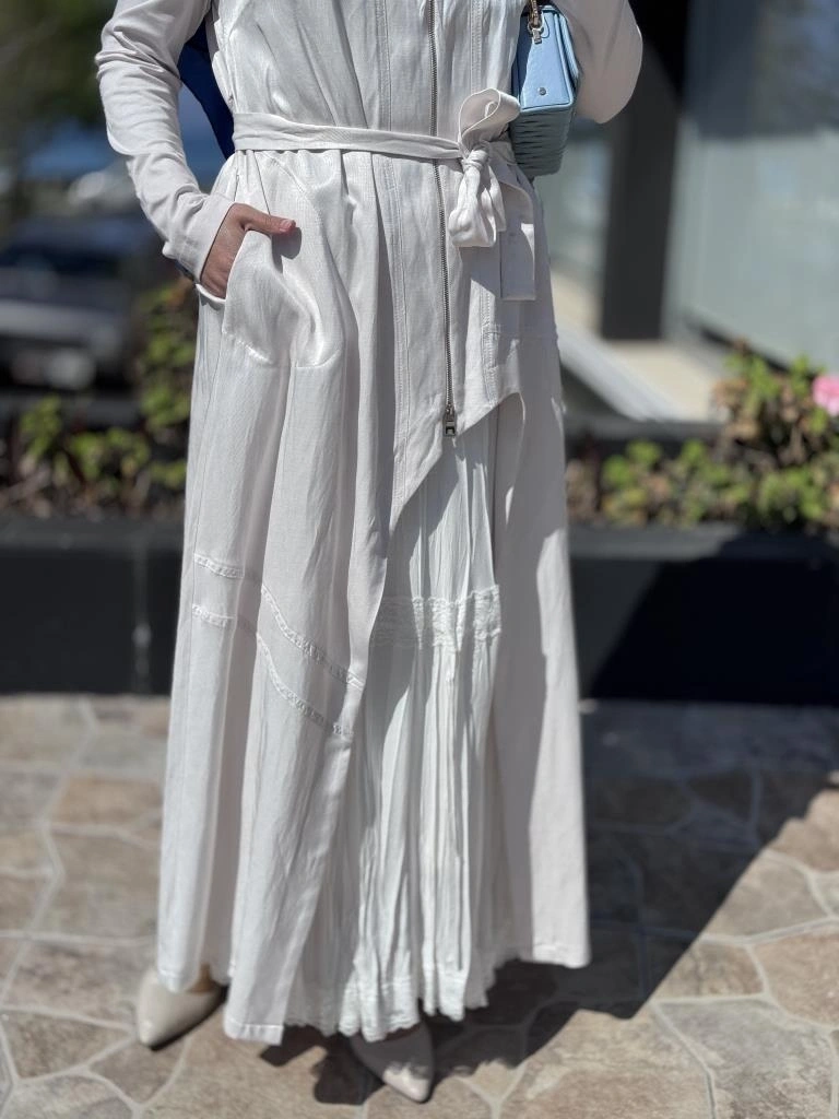 Misswhence İkili Chanel Keten Elbise 37806