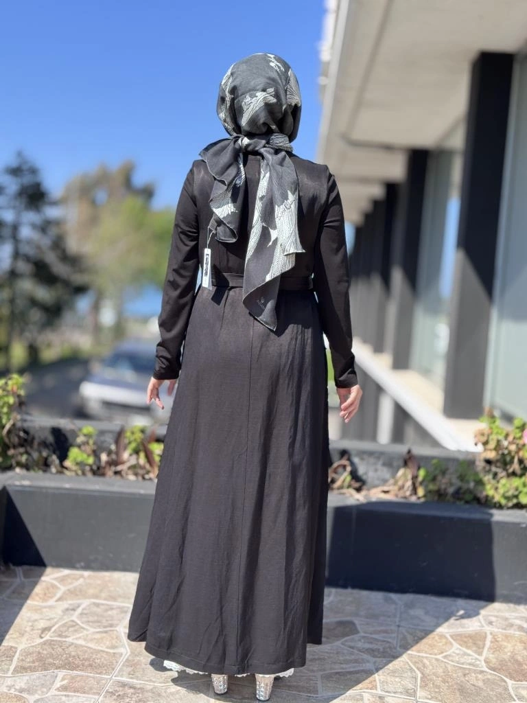 Misswhence İkili Chanel Keten Elbise 37806