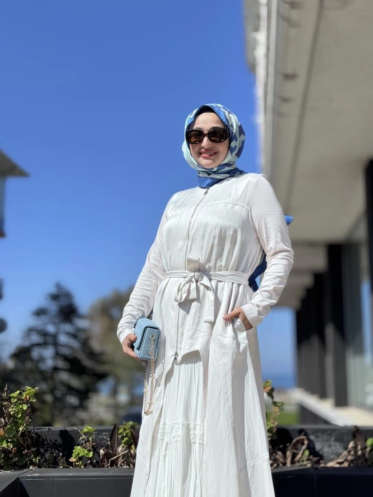 Misswhence İkili Chanel Keten Elbise 37806