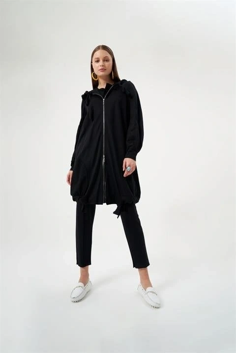 MİSSWHENCE KAPÜŞONLU İNCE ÖRME KAP PANTOLON TAKIM 33407