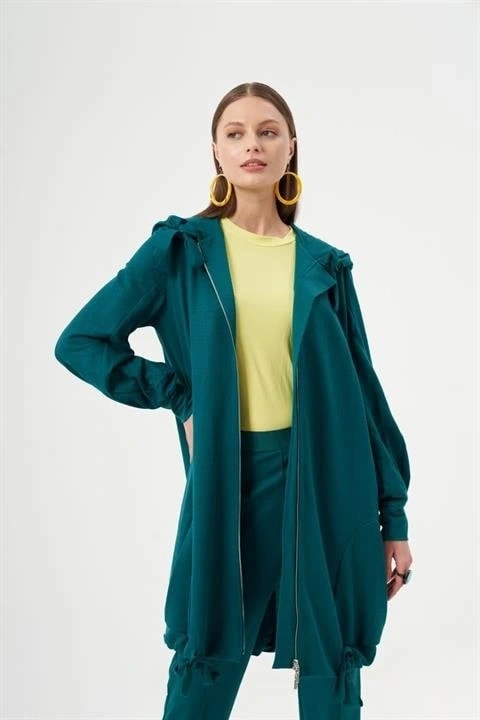 MİSSWHENCE KAPÜŞONLU İNCE ÖRME KAP PANTOLON TAKIM 33407