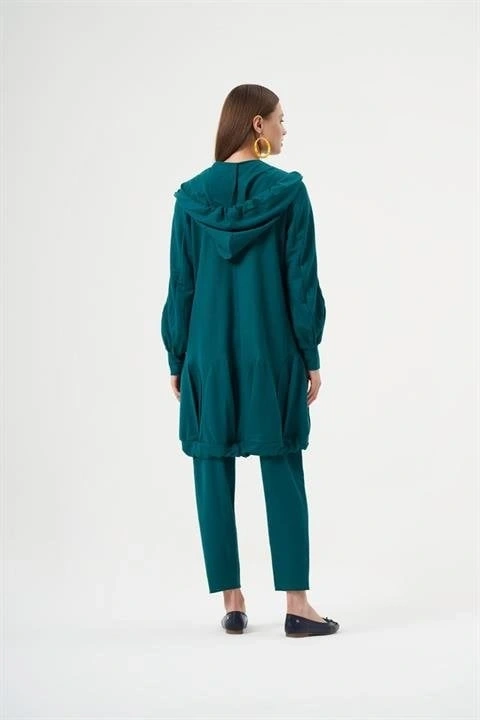 MİSSWHENCE KAPÜŞONLU İNCE ÖRME KAP PANTOLON TAKIM 33407