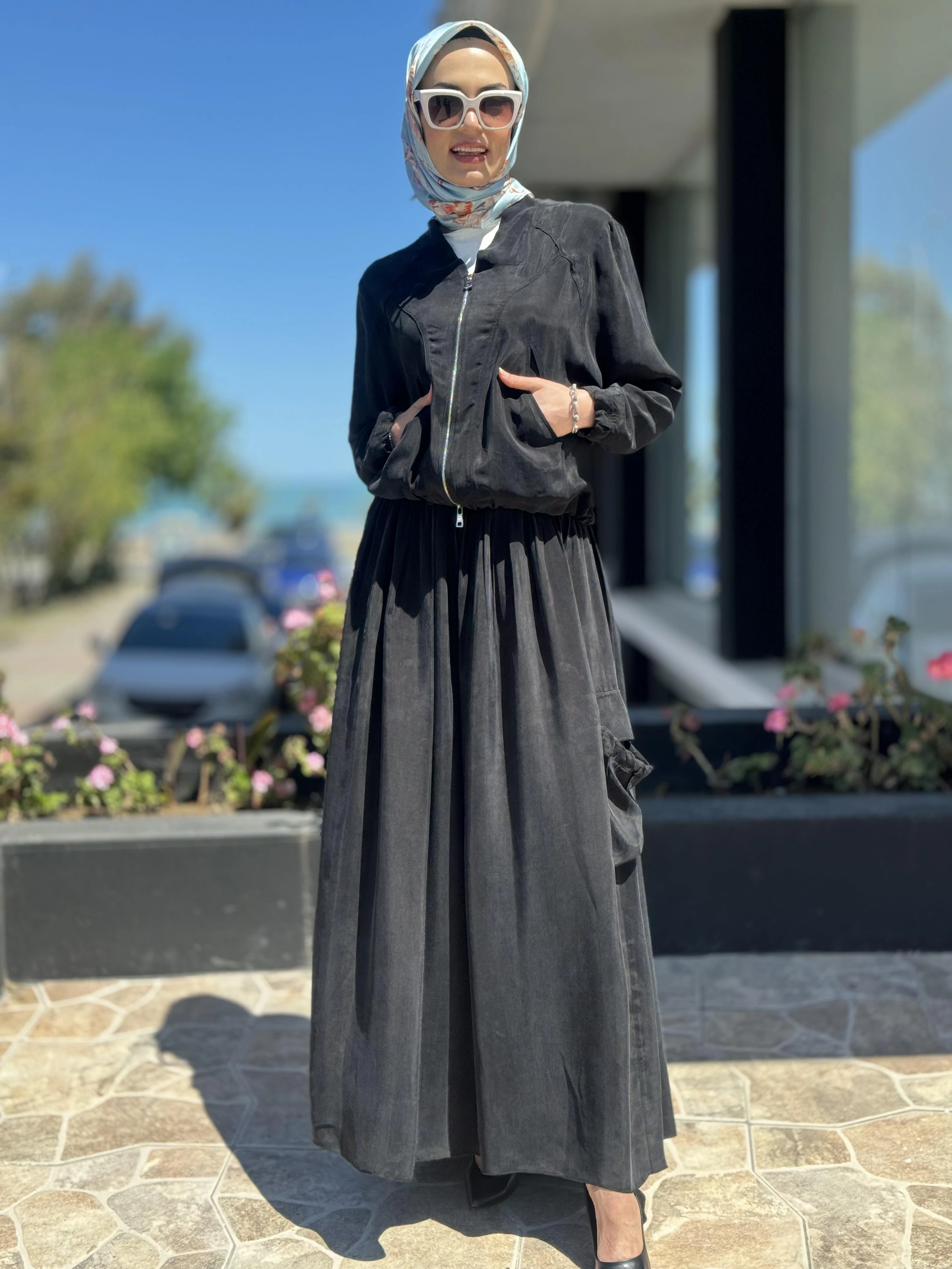 Misswhence Kargo Cepli Cupra İpek Etek 35912