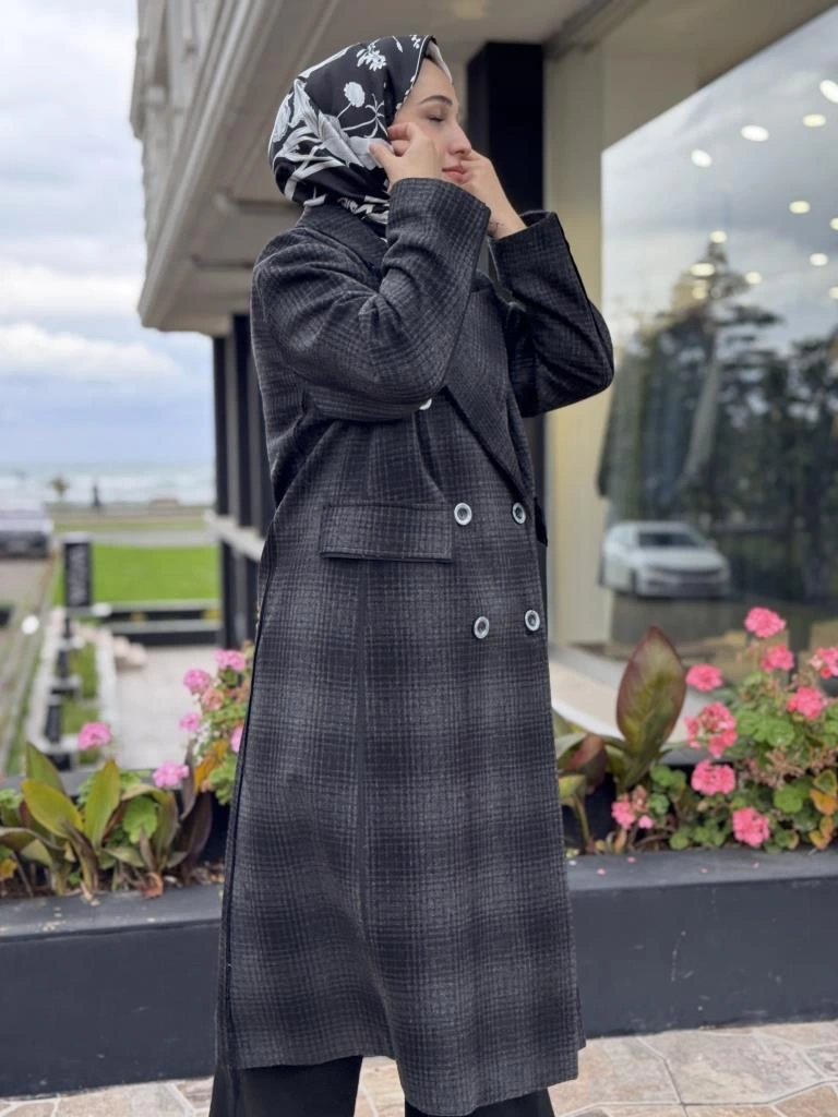 Misswhence Kaşmir Siyah Pardesü 34509