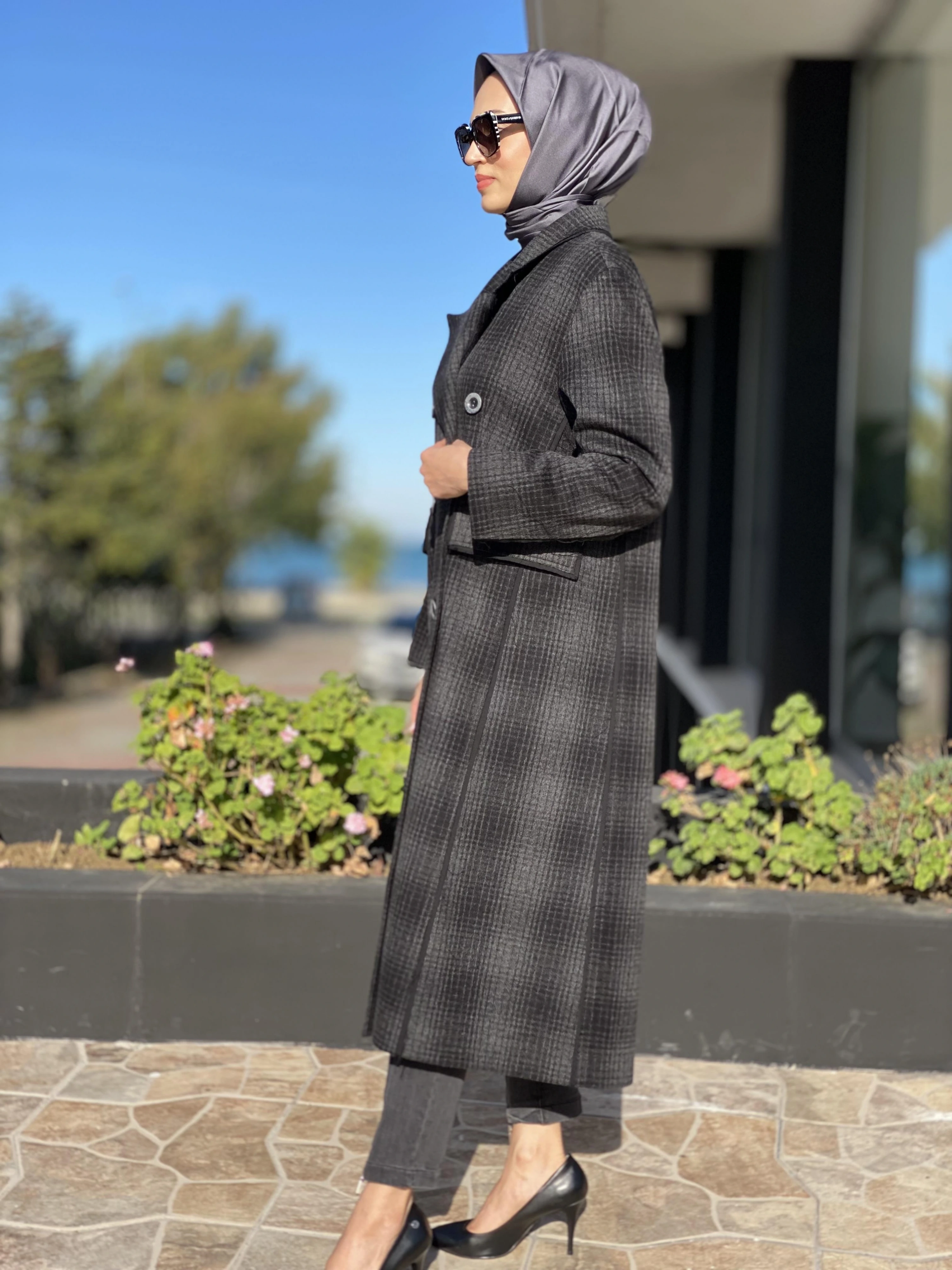 Misswhence Kaşmir Siyah Pardesü 34509