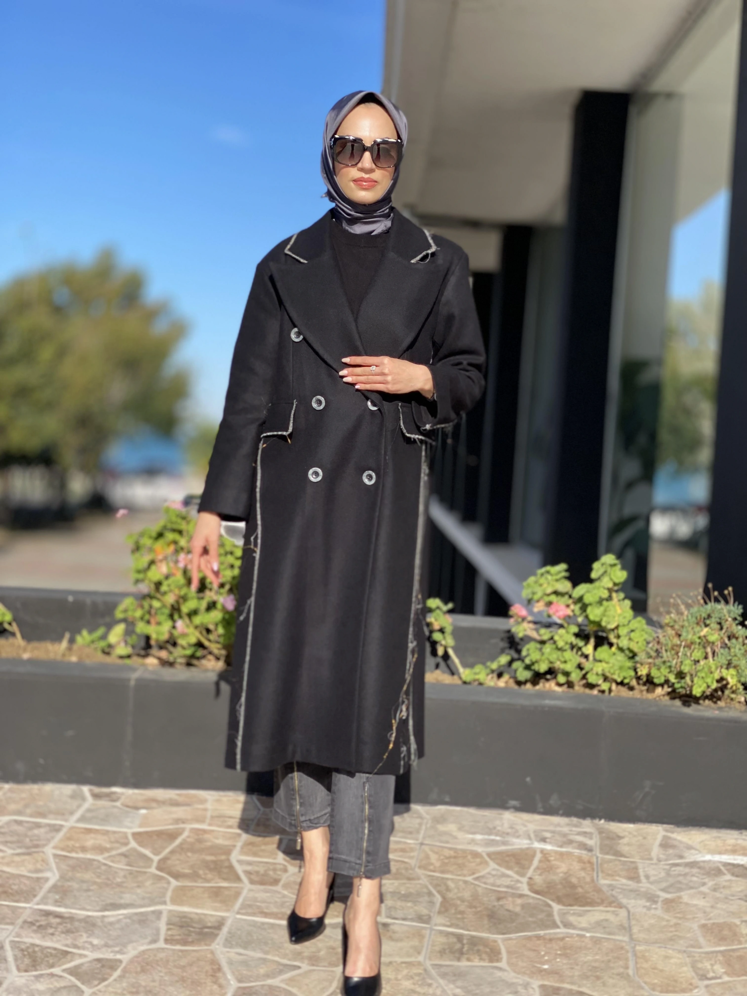 Misswhence Kaşmir Siyah Pardesü 34509