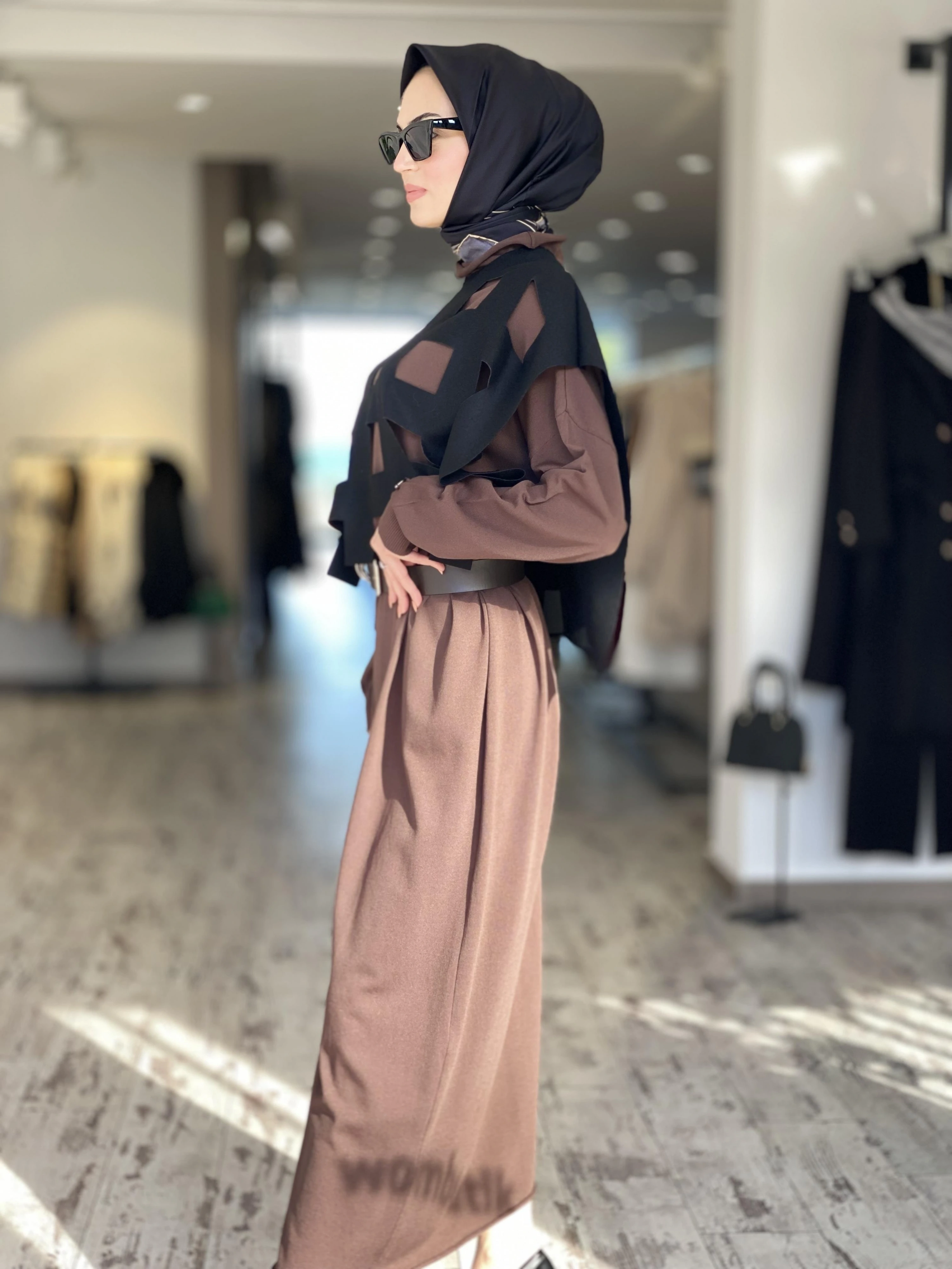 Misswhence Keçe Bolero Detaylı Triko Elbise 34801